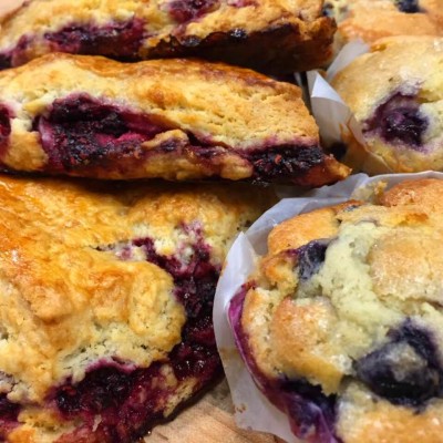 Scones made with Remlinger Berries